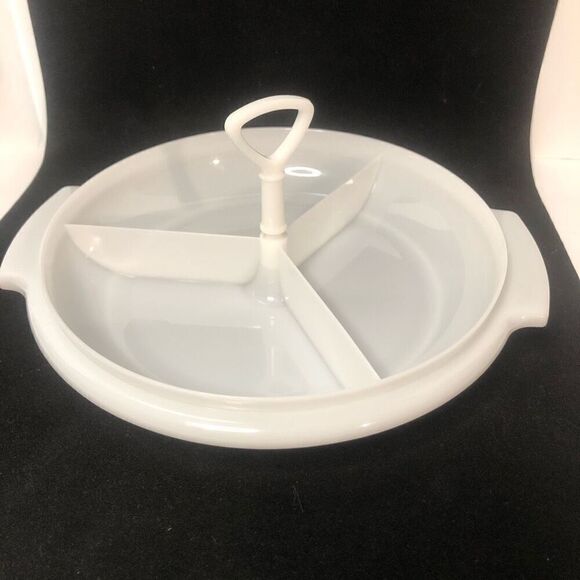 Vtg tupperware suzette div. serving dish handle #608-4 lid #229-17 seal logo - Picture 1 of 10